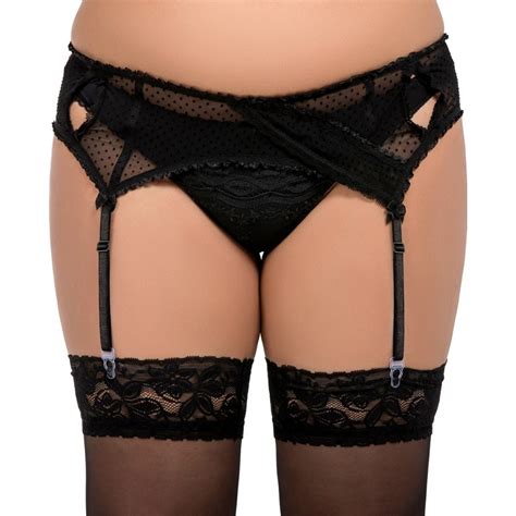 Moreover, this is stretchy and is very smooth. 066 Garter belt Black S-8XL