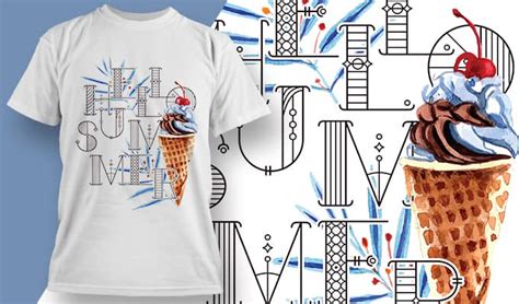 If the clothing available on 1stdibs could talk, it would certainly make a statement. Summer T-Shirt Design 1922 | Ice Cream T-Shirt Templates ...