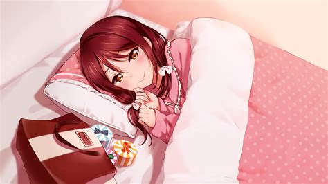 Tumblr wallpaper android wallpaper beach iphone wallpaper vsco ocean wallpaper iphone background wallpaper wallpaper art iphone wallpapers mobile wallpaper natur wallpaper. Wallpaper : Love Live Sunshine, Sakurauchi Riko, bed, g's ...