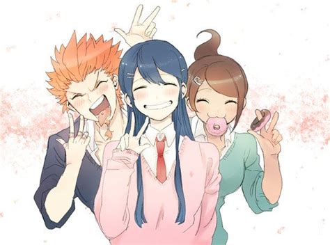 The best gifs are on giphy. Leon Kuwata, Sayaka Maizono and Asahina Aoi // DanganRonpa ...