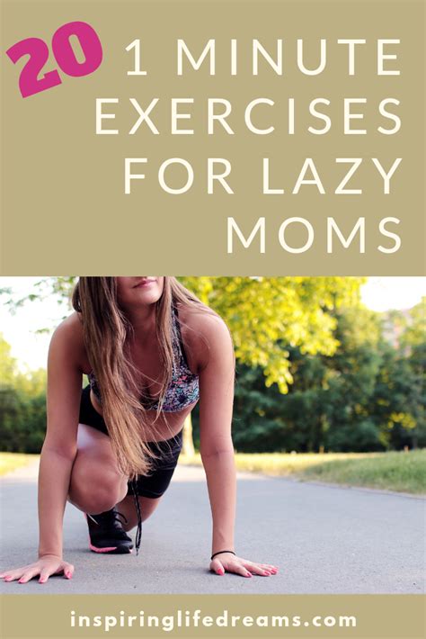 Workout routine for stay at home mom. Easy Home Exercise Program aka 20 1-Minute Exercises For ...