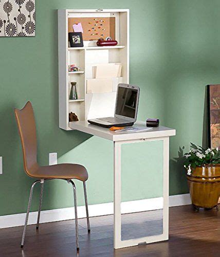 This office armoire is uniquely designed to impress and be added to your room. Sanlise Desk Fold Out Wall Mounted Wood Convertible Down ...