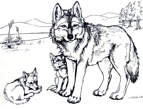 Adult coloring pages of animals are a great way for older 'kids' to get their color on. Printable Free Wolf Coloring Pages For Adults | Puppy ...