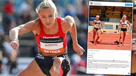 Her personal best and national record (24 july 2019 in joensuu) of 12.72 makes her the fastest finnish woman of all time in 100 meter hurdles. Annimari Korte huhki Etelä-Afrikassa hollantilaistähden ...