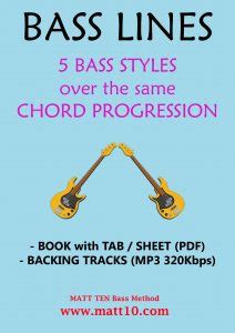 Bass Lines - 5 Styles - Backing Tracks & TAB / Sheet ...