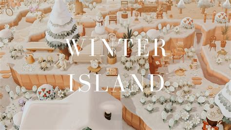 The tool starts off with a blank canvas of grass that you can build upon using. Aesthetic Winter Island Tour | Animal Crossing: New ...