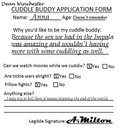 Check spelling or type a new query. Anna's Cuddle Buddy Application Form by TheQueenofLight on ...