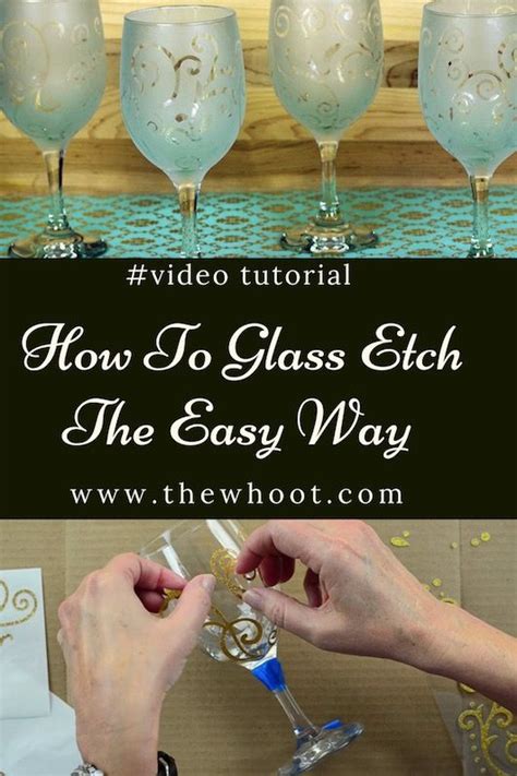 How many times do you hear this when you're speaking? How To Etch Glass The Easiest Way {Video Instructions ...