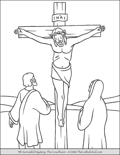 Redistributing or reselling of these pages is prohibited. Rosary Coloring Page Printable - Coloring Home