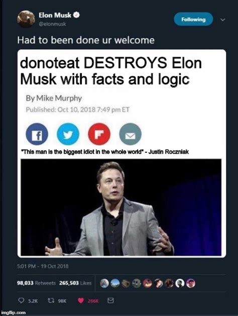 Donoteat DESTROYS Elon Musk - Imgflip