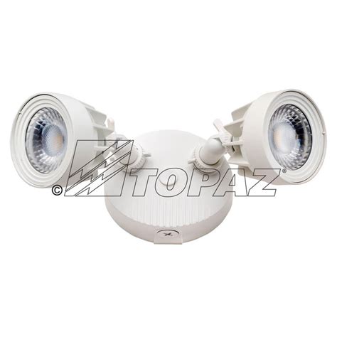 Free shipping for many products! Topaz F-SL/24W/40K/WH Dual Head LED Security Lighting w ...