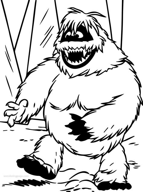 Yuletide with the elves, the abominable snowman and a partridge in a pear tree! Abominable Snowman Coloring Page WeColoringPage 4 ...