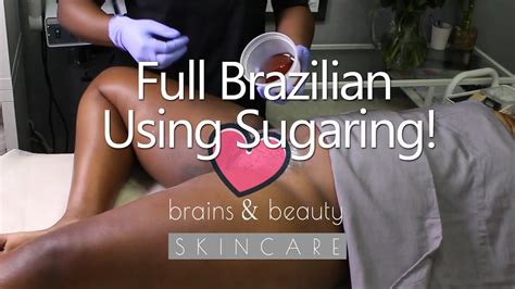 Depilatories depilatories are gels and creams you can apply on parts of the body and remove the hair as you wish. Complete Female Brazilian Hair Removal Using Sugar Paste ...