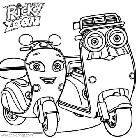 2,151 likes · 4 were here. Ricky Zoom Coloring Pages Scootio and Father - XColorings.com