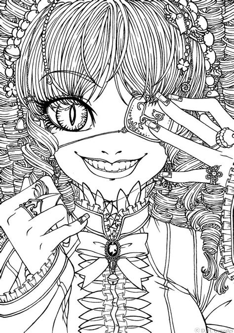 Manga coloring pages for adults. Pin on Coloring