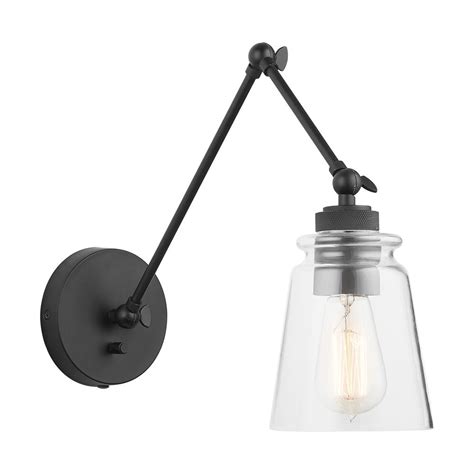 Shop for black wall sconces at shop better homes & gardens. 9D345A - Austen Allen & Company 9D345A 1 Light Adjustable ...