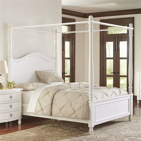 Product titlequeen size sturdy metal canopy bed frame in white. Granger Canopy Bed | Full size canopy bed, Canopy bed ...