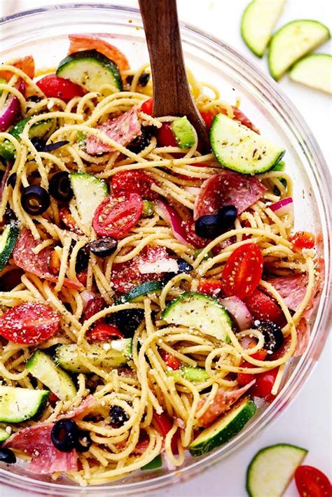 Maybe you would like to learn more about one of these? Italian Spaghetti Salad is made with spaghetti, fresh ...