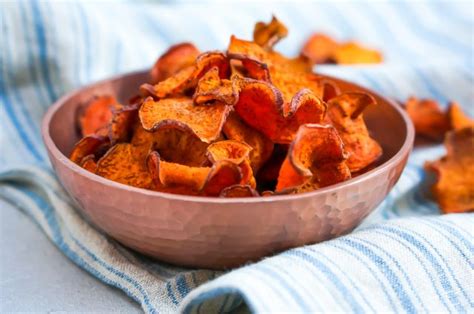 Potatoes can be baked at just about any oven temperature. How to Make The Perfect Baked Sweet Potato Chips | Liz Moody