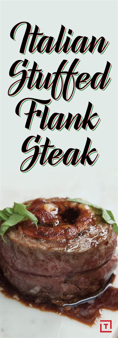 Flank steak is a very lean cut of beef, so there is no reason to trim it at all, but it can be a bit tough. Italian-Stuffed Flank Steak | Recipe (With images) | How ...