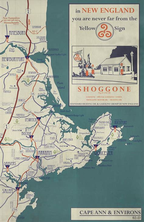 I am starting with innsmouth and the immediate area, including falcon point and all the way out to y'ha n'thlei. Arkham County late 1920's Road Atlas | Lovecraft cthulhu ...