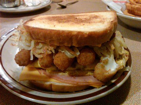 Denny's grand slamwich made at home. You Care What We Think: Denny's Super Mega Slamwich of ...