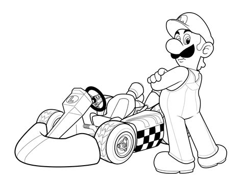 Super mario printables for kids boys. Luigi Coloring Kids - Coloring Kids