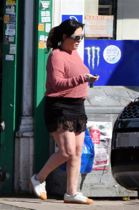 Half a sandwich and a large salad. EastEnders star Jessie Wallace dashes to the shop for ...