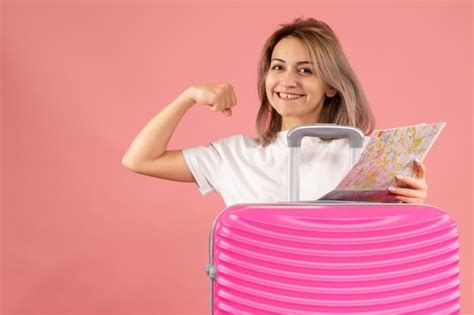 Muscle of the armeach muscle of the arm is textured and has the correct origin and insertion points. Free Photo | Front view young girl with pink suitcase ...