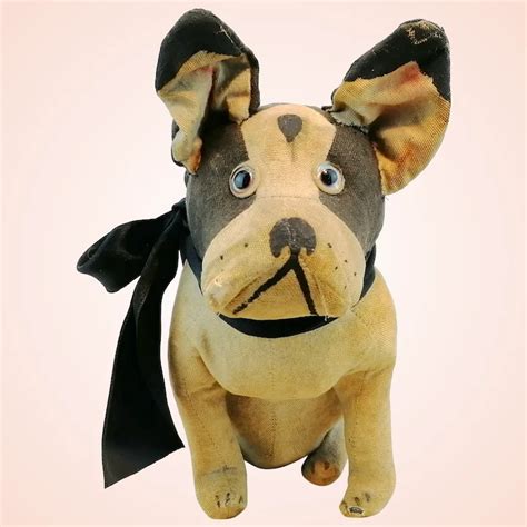 This was the height of the industrial revolution in england, and such cottage the little dogs became popular in the french countryside where lace makers settled. French Bulldog toy, 1930s made of linen, Art Deco dog ...