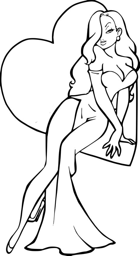 Feel free to personalize your name coloring pages. Coloriage Jessica Rabbit à imprimer