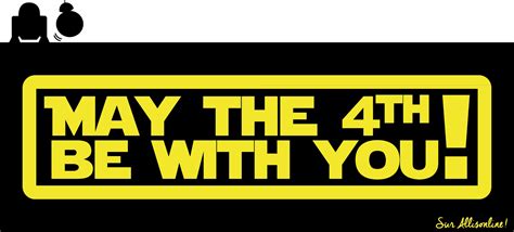 Its synonymous to may the force be with you, which is said in star wars a lot. May the 4th be with you ! #2 ~ Allisonline