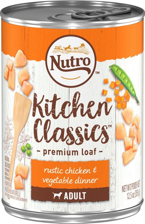 Nutro natural choice chicken meal, rice and oatmeal formula small bites puppy, 5 lb., upc #7910523050, best by sept. Nutro Kitchen Classics Rustic Chicken & Vegetable Dinner ...