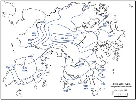 温带季风气候(monsoon climate of medium latitudes)分布在北半球中纬度大陆东岸，年平均气温不低于0℃，年积温介于3200℃～4500℃，夏季高温多雨，冬季寒冷干燥，四季分明，是亚热带与温带之间的过渡气候。 香港雨量的量度及水文气象学