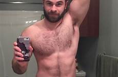 male selfie shirtless beard guardado