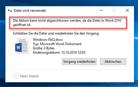 Um dies zu ändern, ist das. Geöffnete Dateien unter Windows herausfinden » Befehl ...