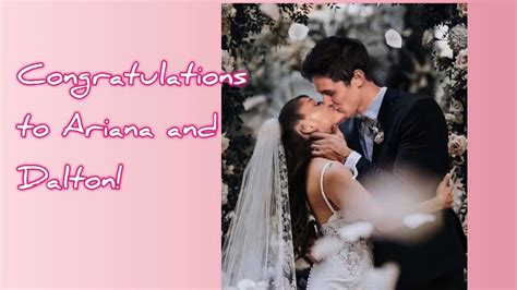 Ariana grande shared photos of her wedding on wednesday. Ariana Grande and Dalton Gomez Marriage Pictures Wedding ...