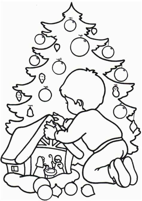 Coloring pages of christmas trees. Christmas Coloring Pages Printable - Coloring Home