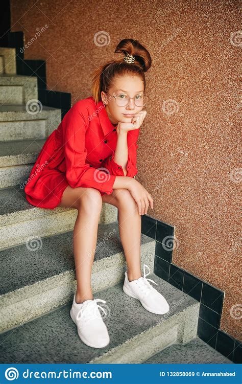 Coincidentally, she too had ocd, and not pocd. Outdoor Portrait Of Cute Preteen Girl Stock Image - Image ...