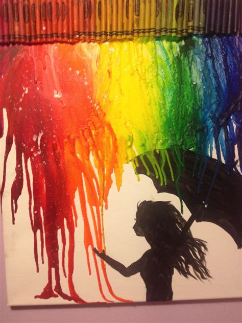 Created in desirable results if you love to do offline become obsessed with light. Got bored. Made this. #meltingcrayonart | Crayon art ...
