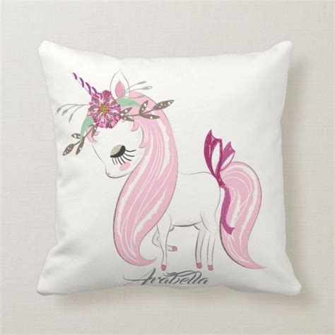 Shop for monogrammed throw pillow covers online at target. Personalized Unicorn Throw Pillow | Zazzle.com | Unicorn ...