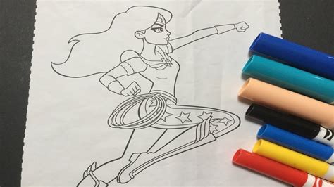 The avengers is marvel's greatest heroes. DC Super Hero Girls Coloring Pages with Crayola- Videos ...