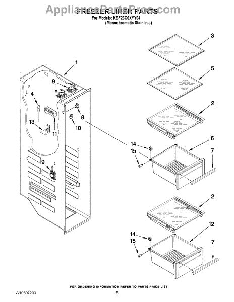 Kitchenaid refrigerator manual kfcs22evms|freemonob font size 13 format. Parts for KitchenAid KSF26C6XYY04: Freezer Liner Parts ...