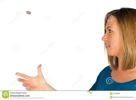 Coin is left as shot so designers can place and special effect they'd like onto the coin, such as motion blur, multiple coins flying through the air, etc. Flipping a coin stock photo. Image of toss, flipping ...