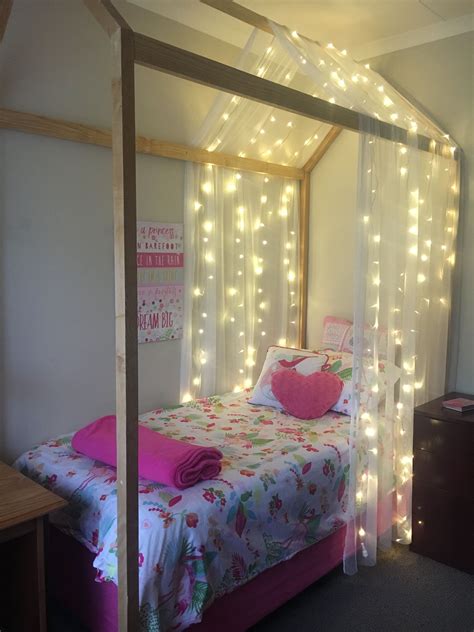 Diy canopy bed with glass jar diy canopy bed: Princess canopy bed | Princess canopy bed, Room redo, Room