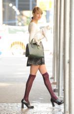 Yurizan in her shiny pantyhose and magic wand. TAYLOR SWIFT in Stockings Out and About in New York ...
