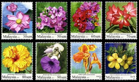 Where to buy stamps in malaysia. Gulfmann Flora Garden: MALAYSIA ~ Malaysian Flora Stamps