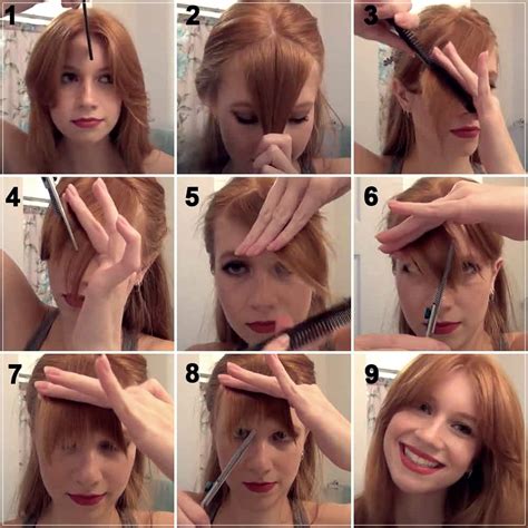 If you're thinking of reaching for the scissors cutting layers through your hair will allow your new bangs to blend in. How to cut the bangs yourself: 8 easy ways