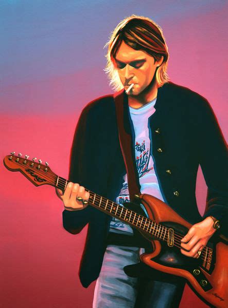 Cobain was born in aberdeen, washington, and helped establish the seattle music scene. " Kurt Cobain of Nirvana painting" Photography art prints ...