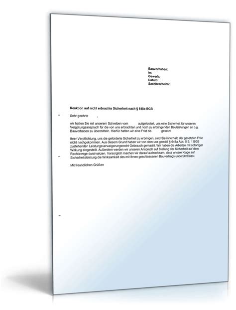 Hier finden sie geprüfte vorlagen für bauverträge nach schweizerischem recht zum. Reaktion Bauhandwerkersicherheit | Vorlage zum Download